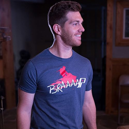 Miniatura 4 de Polaris Camiseta de manga corta para hombre con logotipo de BRAAAAP Graphics - M azul marino/rojo, Azul marino/Rojo, Mediana