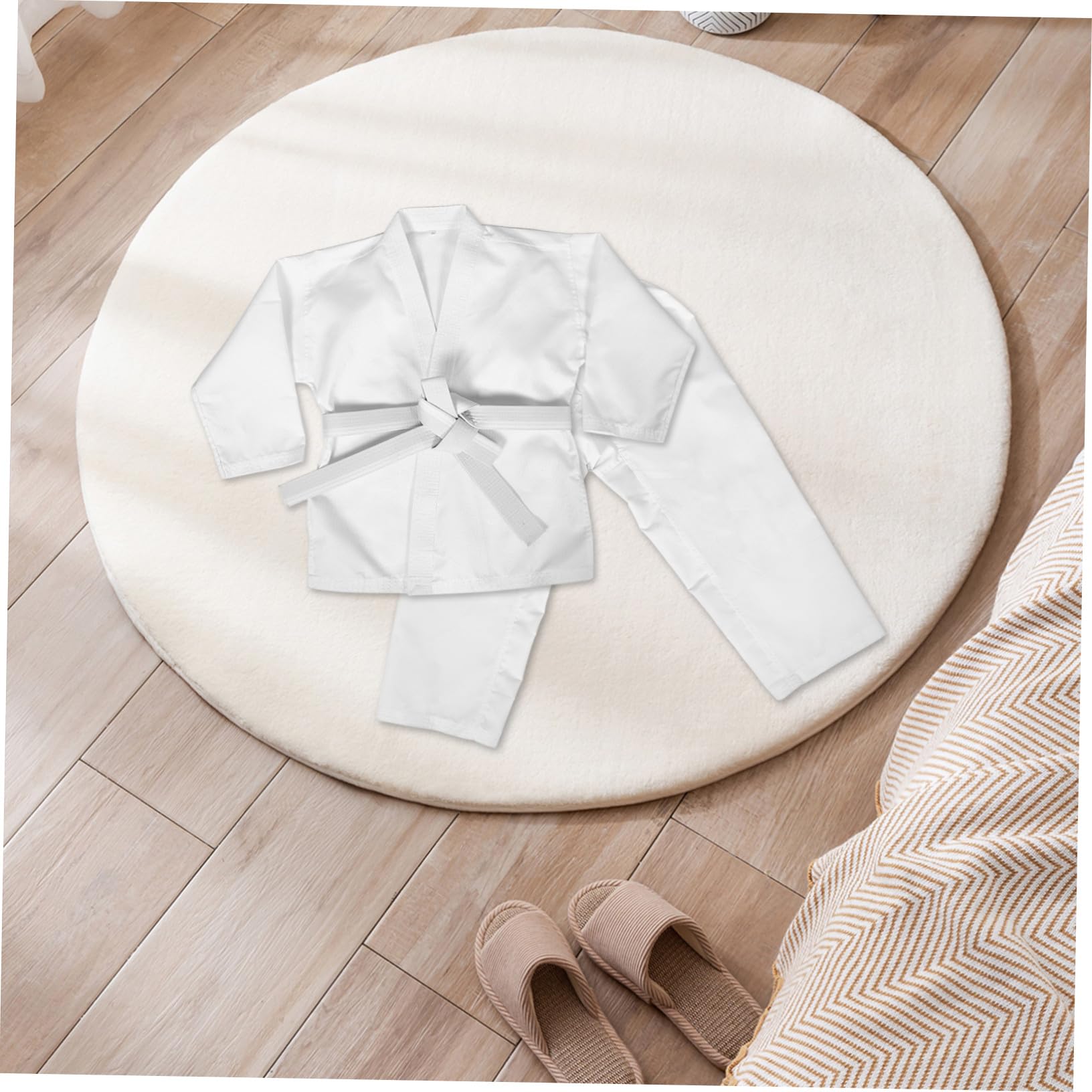 Didiseaon Uniforme de Karaté et Taekwondo pour Garçon Fille et Adultes Costume Arts Martiaux Robuste et Épais avec Ceinture Tenue Entraînement Polyvalente et Sécurisée pour Pratique