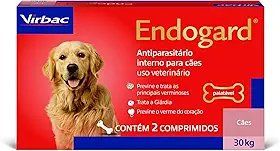 Virbac Endogard Vermífugo para Cães até 30 kg com 2 Comprimidos