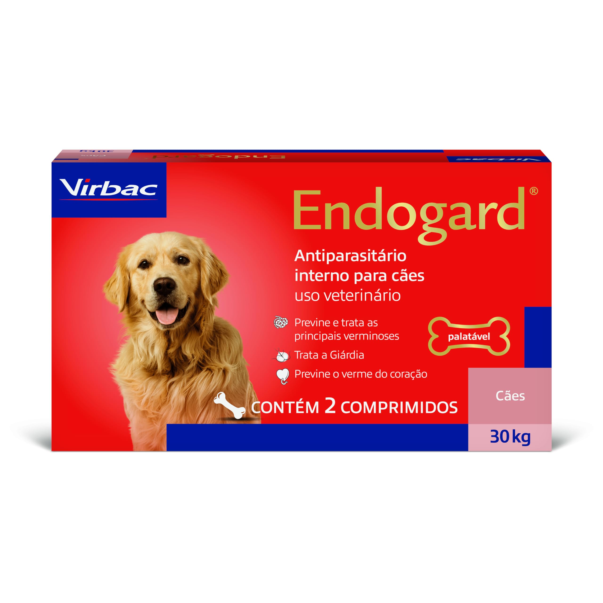 Virbac Endogard Vermífugo para Cães até 30 kg