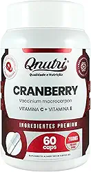 Cranberry 700mg 60 Cápsulas Suplemento Natural Sem Glúten Produto em Cápsulas Qnutri
