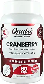 Cranberry 700mg 60 Cápsulas Suplemento Natural Sem Glúten Produto em Cápsulas Qnutri