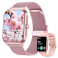 Popglory Smartwatch Uomo Donna, 1.85" Orologio Chiamate