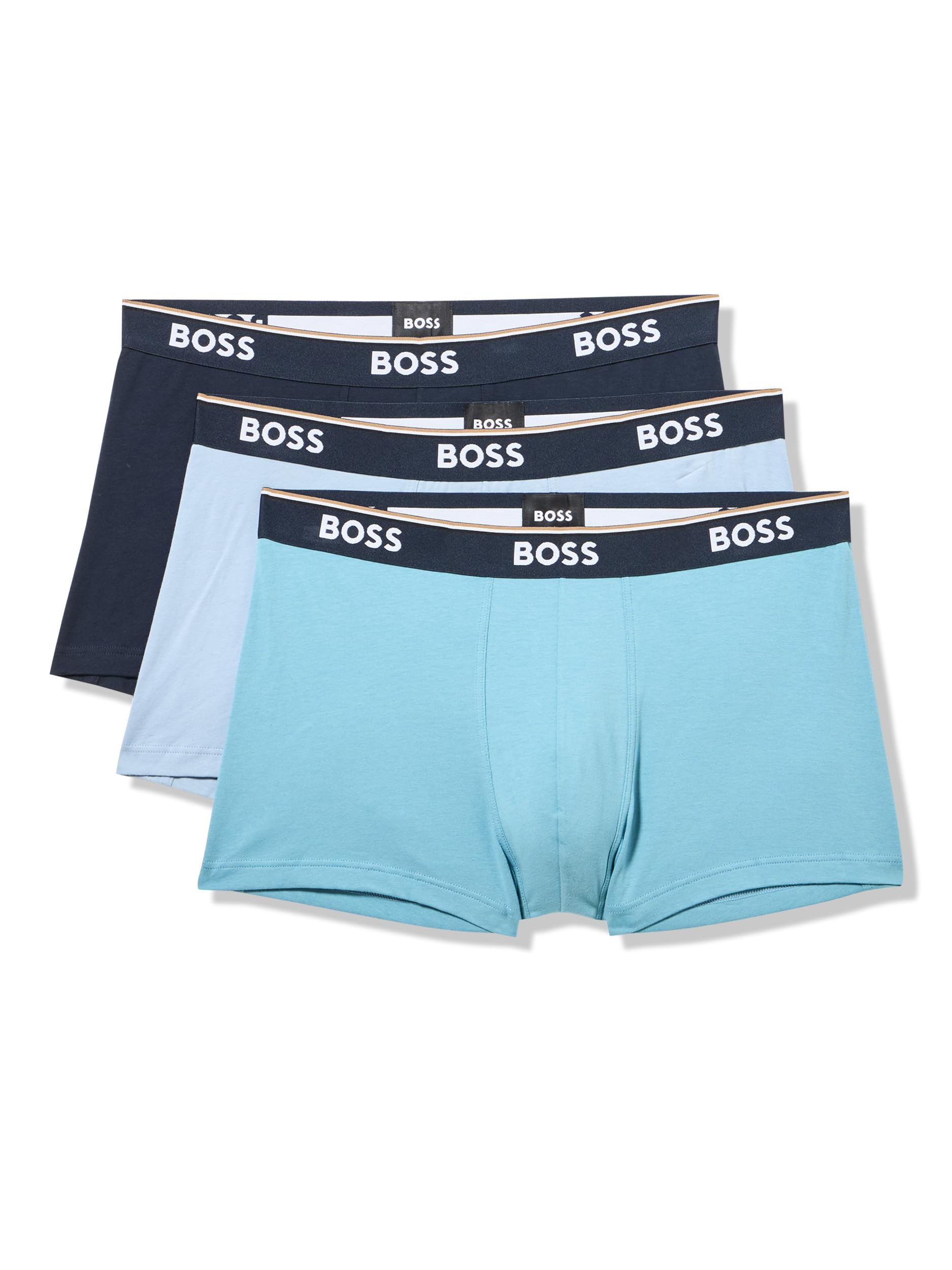 BOSS Mens 3-Pack Multi Color Bold Logo Trunks