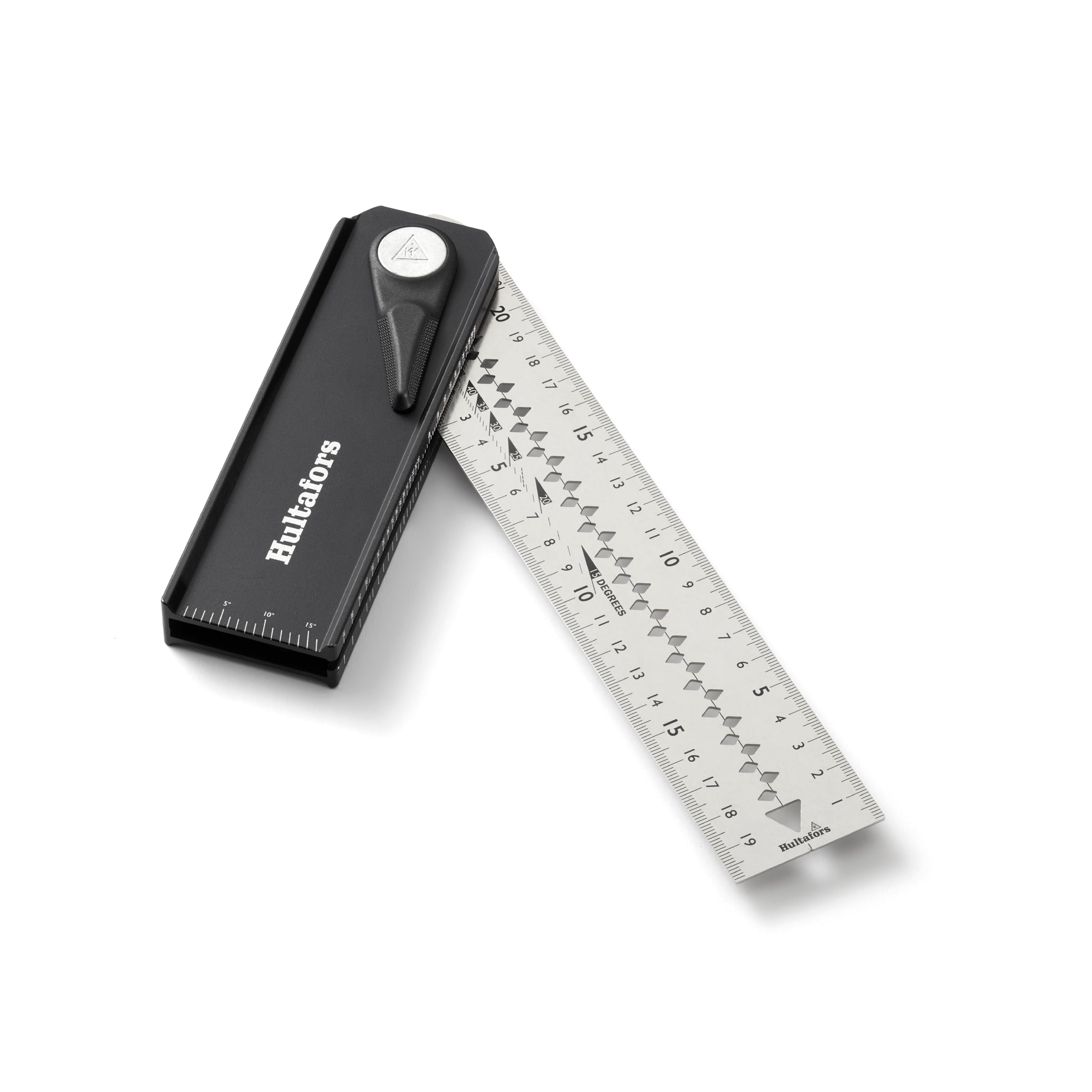 Verstellbarer Winkel von Hultafors I CNC gefräst I Made in EU I Rotierbares Winkeleisen mit Mittellinie und Anreißkerben I Toleranz von ±0,06° (±1 mm/m) I 256023