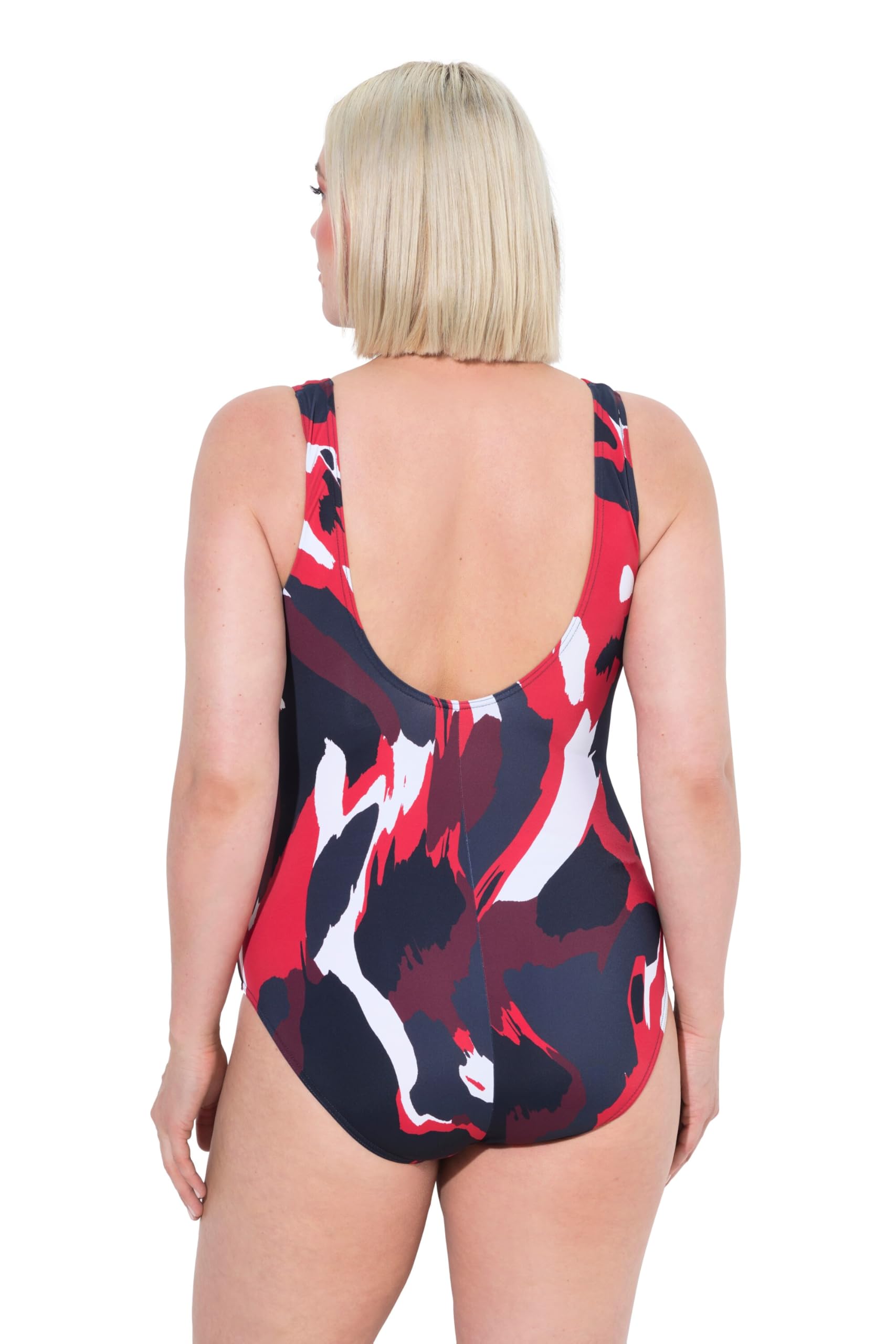 Ulla Popken Badeanzug Alice, Fleckenprint Maillot de Bain Une pièce Femme (Lot de 1)