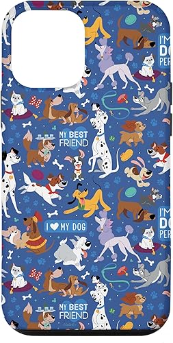 Miniatura 16 de Funda azul para iPhone 16 Disney Dogs I Love My Dog