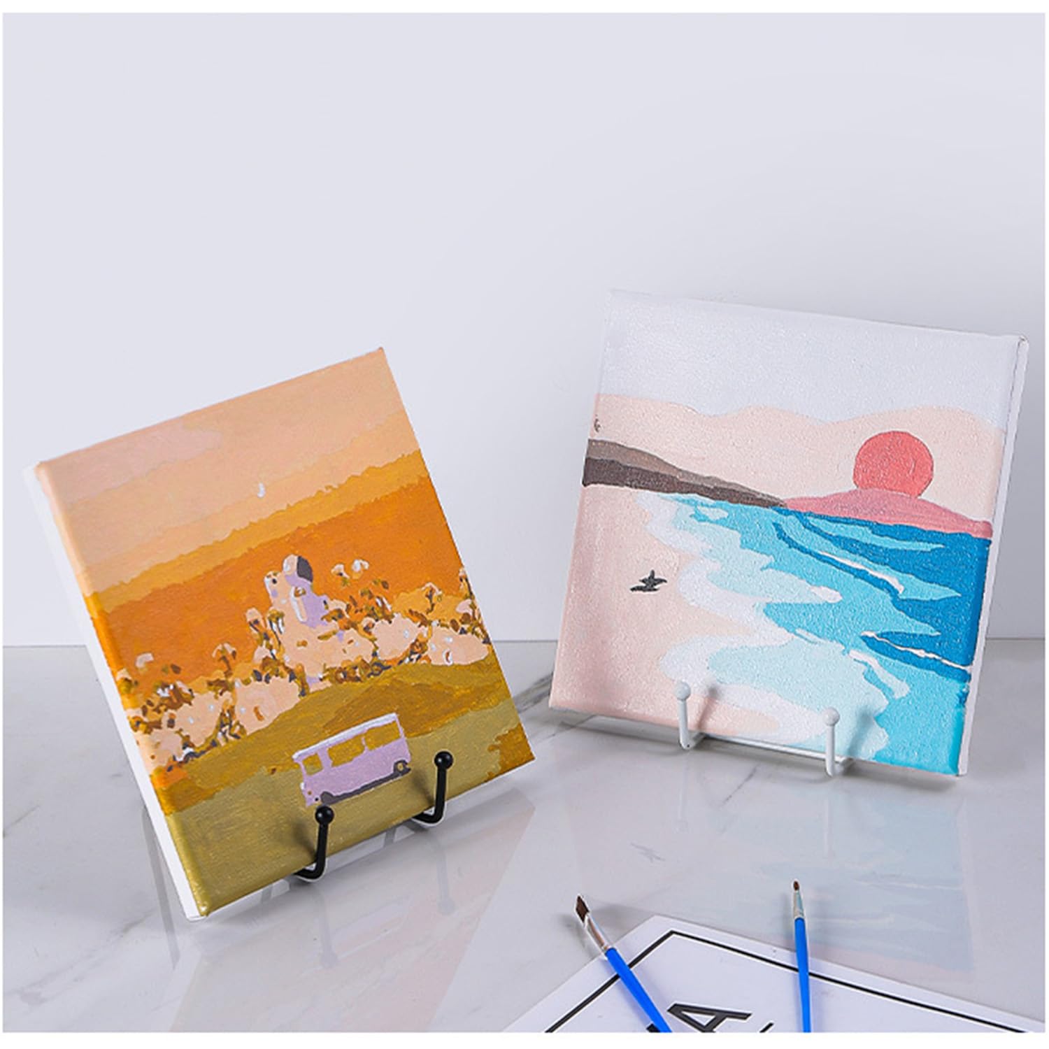 Supporti Cavalletto In Ferro Per Display - Set Di 4, 3 Pollici, Per Piatti, Foto E Libri - Foto 9