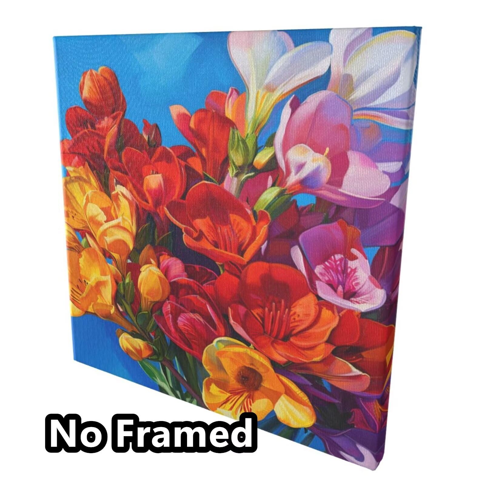Malen nach Zahlen Set für Erwachsene, Tulpe, Blumen Malen nach Zahlen für Anfänger, Acryl-Peinture a Numero mit 6 Pinseln, DIY-Ölgemälde, Kunsthandwerk für Wanddekoration – (65 x 65 cm, rahmenlos)