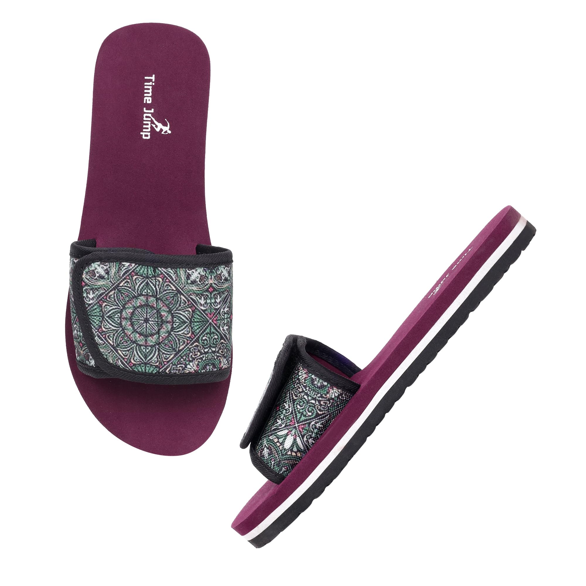 Women's Floral Embroidered Toe Ring Slippers | Soft Cushioned Footbed | Anti-Slip Flat Sandals | Comfortable Casual Flip Flops for Daily Wear.-image-13