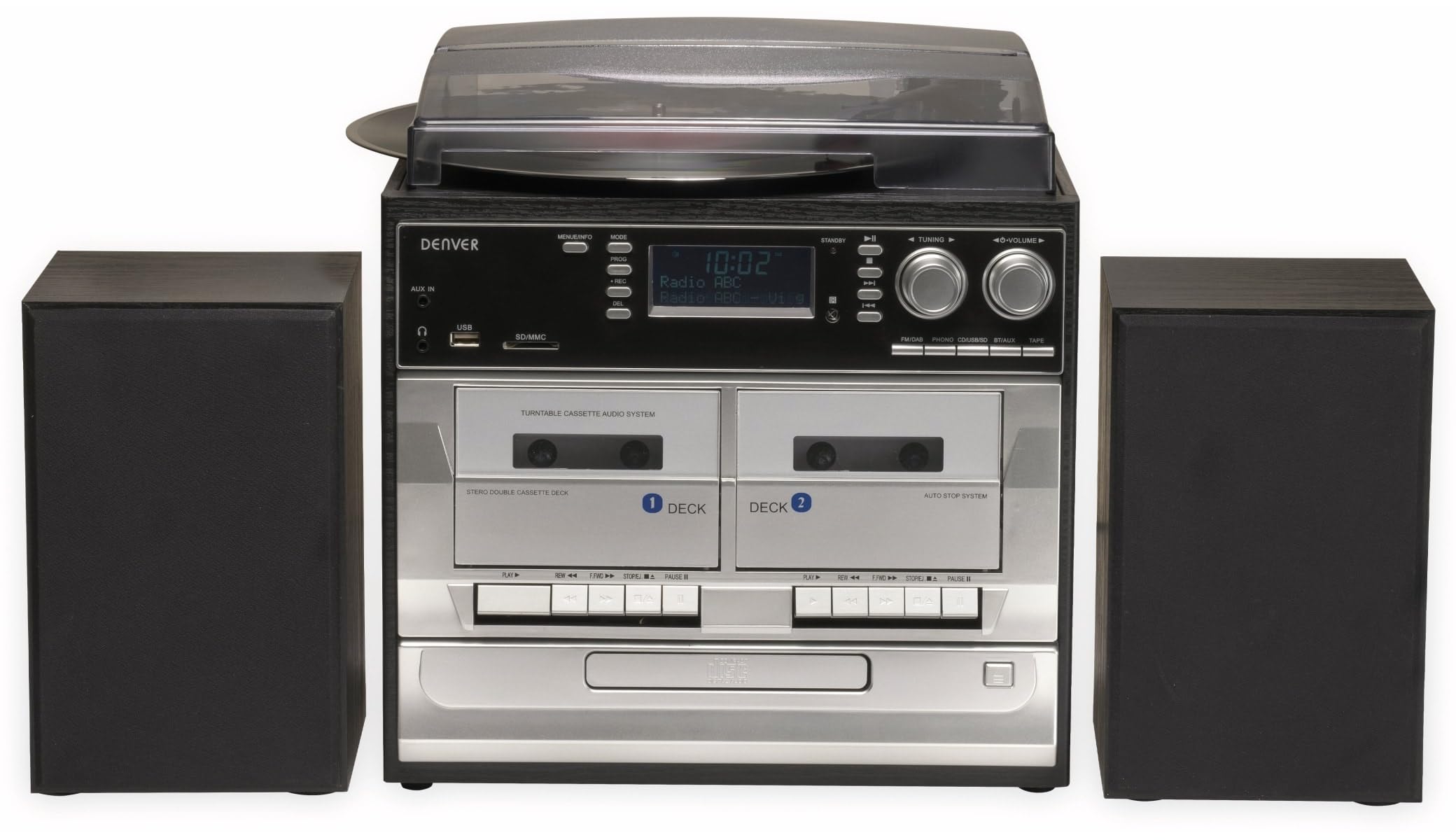 Denver 111201000000 MRD-166 Radios, MP3 und CD-Player, Schwarz | USB, SD