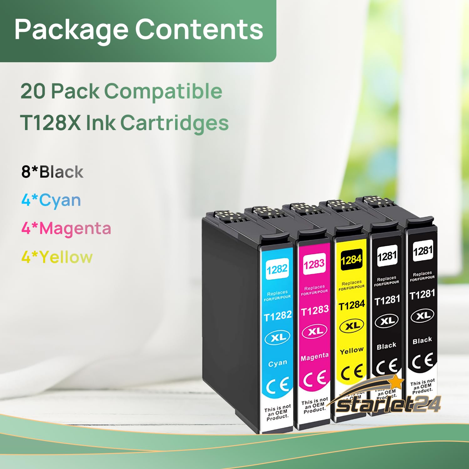 12 Cartucce Inchiostro C/M/Y Compatibili T1282 T1283 T1284 T1285 &ndash; Go Inks