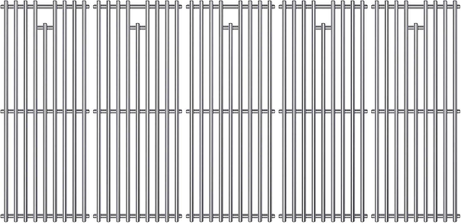 9MM 16517 Grill Grates Replacement for Bull Grill Replacement Parts, BBQ Bull Brahma 5 Burner 57568, 57569, 57568CE, 19” Lion Premium 40” 4 Burner L90000, 90000, 65073 Stainless Steel Grids