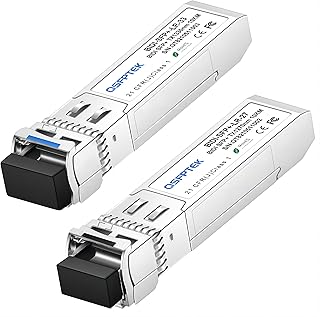 10G SFP+ Bidi 트랜시버 1쌍, SFP 싱글 모드 LC 10g 모듈, 시스코 SFP-10G-BXD-I (1330nm-TX/1270nm-RX) / SFP-10G-BXU-I (1270nm-TX/1330nm-RX)용 10Gb 양방향 미니 gbic, DDD 포함 M M