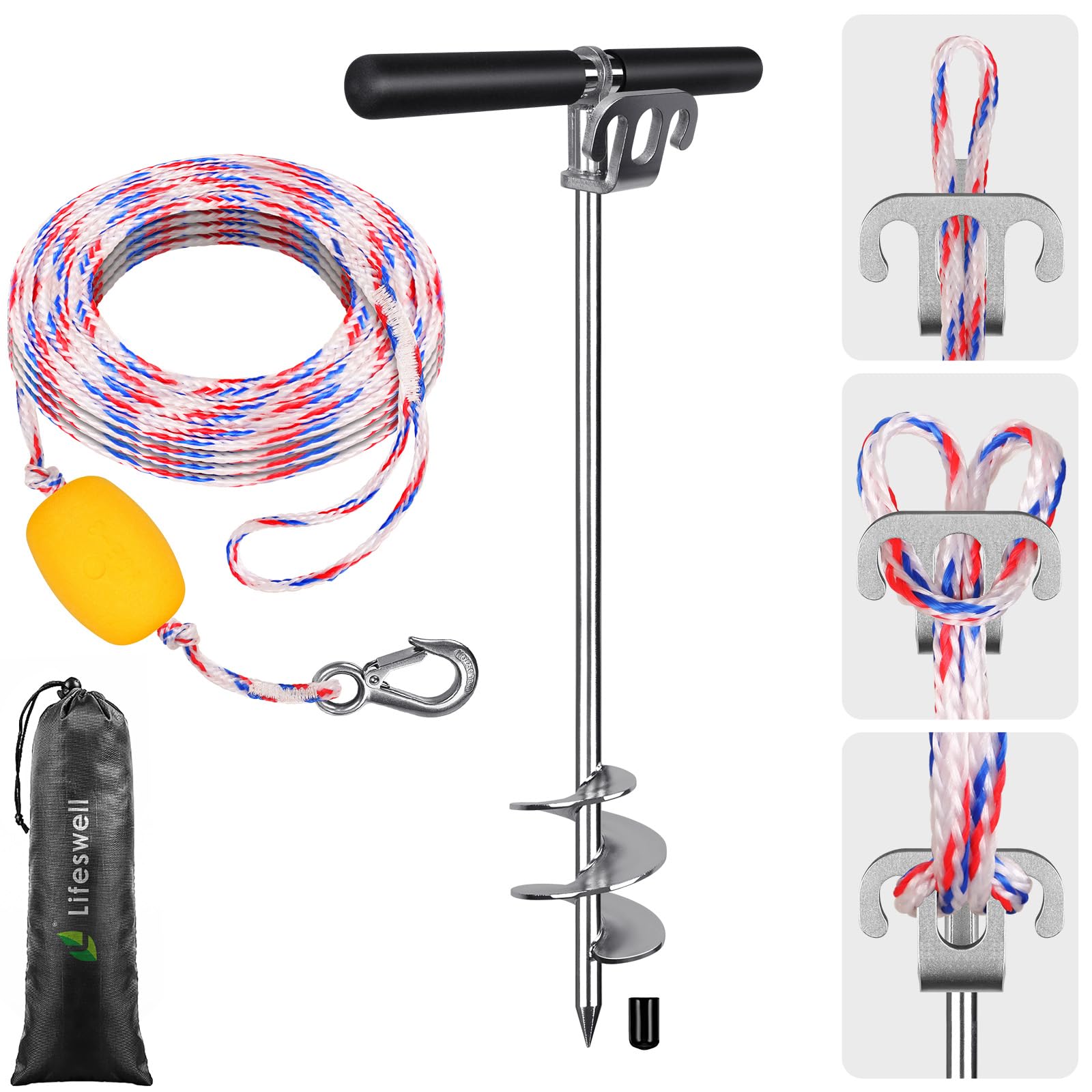 Stainless Steel Sand Anchor for Boat, Shallow Water Use