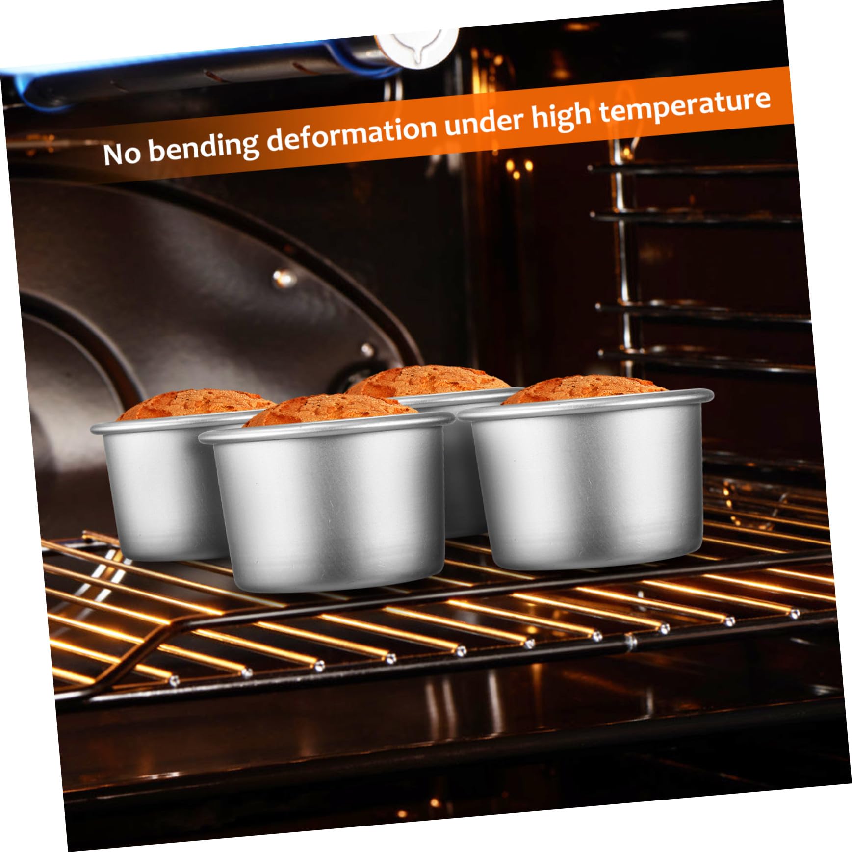 DOITOOL 20 Piezas Molde Redondo para Tartas con Fondo Extraíble de Unidades de Aluminio para Hornear Quesos Mousses y Pasteles Pequeños para Cocina y Celebraciones Familiares