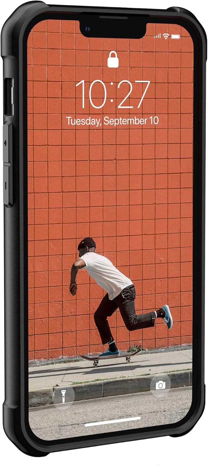 URBAN ARMOR GEAR UAG Designed for iPhone 13 Pro Case Kevlar Black Feather-Light Heavy Duty Shockproof Slim Rugged Metropolis LT. Protective Cover, [6.1 inch Screen]