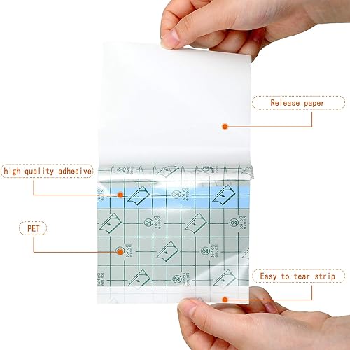 Miniatura 5 de Vendaje adhesivo transparente, impermeable, cinta elástica para tatuajes y natación (6 pulgadas x 10.94 yardas)