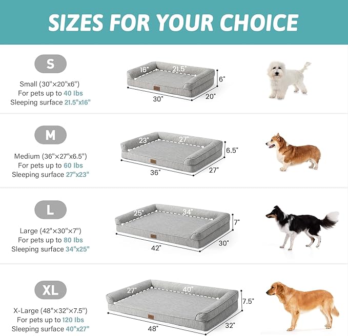 Cama para Perro Grande Refrescante y Ortopédica miniatura 3