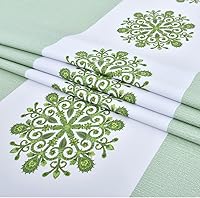 Vista 7 de Zobesta Mantel de vinilo para mesas rectangulares, mantel de plástico de PVC, impermeable, manteles de vinilo verde para mesas rectangulares