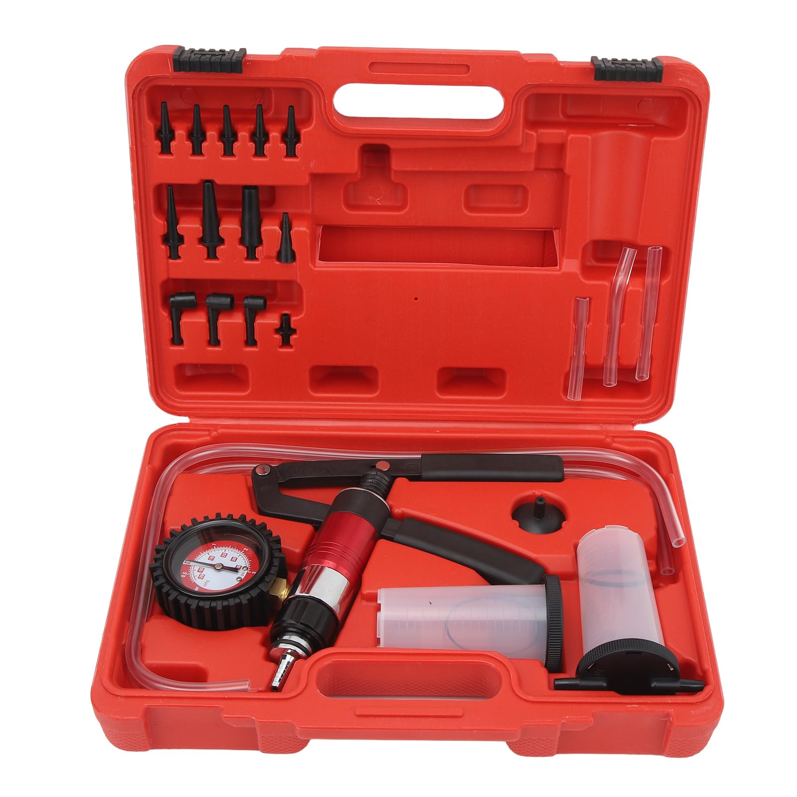 Kit di Spurgo dei Freni Tester Manuale per Pompa di Pressione del Vuoto per Camion, Auto, Strumento di di Spurgo Dell'olio del Fluido della Frizione dei Freni 2 in 1