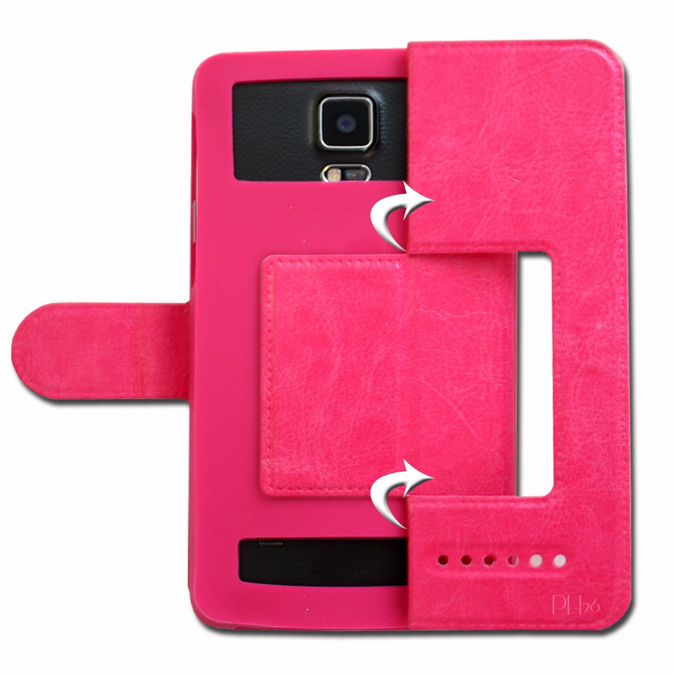 PH26® - Custodia a portafoglio per Archos 55 Diamond Selfie Lite, in