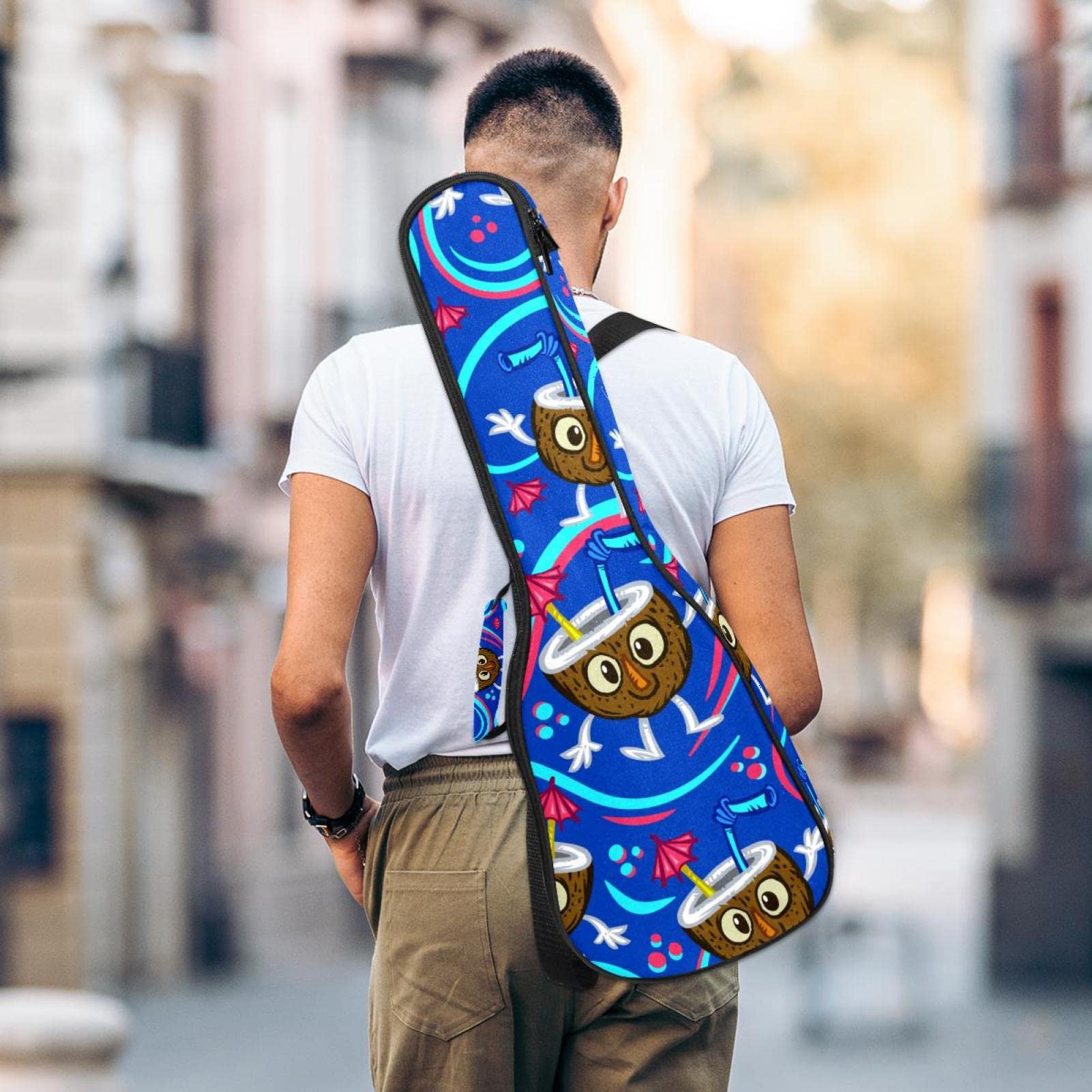 Bolsa Para Ukelele De 23 Pulgadas - Funda De Transporte En Tela Oxford 600D, Impermeable, Con Asa Y Bolsillo, Protección Acolchada