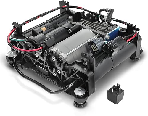 A-Premium Compresor de suspensión neumática compatible con Land Rover Range Rover 2006-2012 V8 4.2L 4.4L 5.0L, gasolina, con soporte, AMK OES,