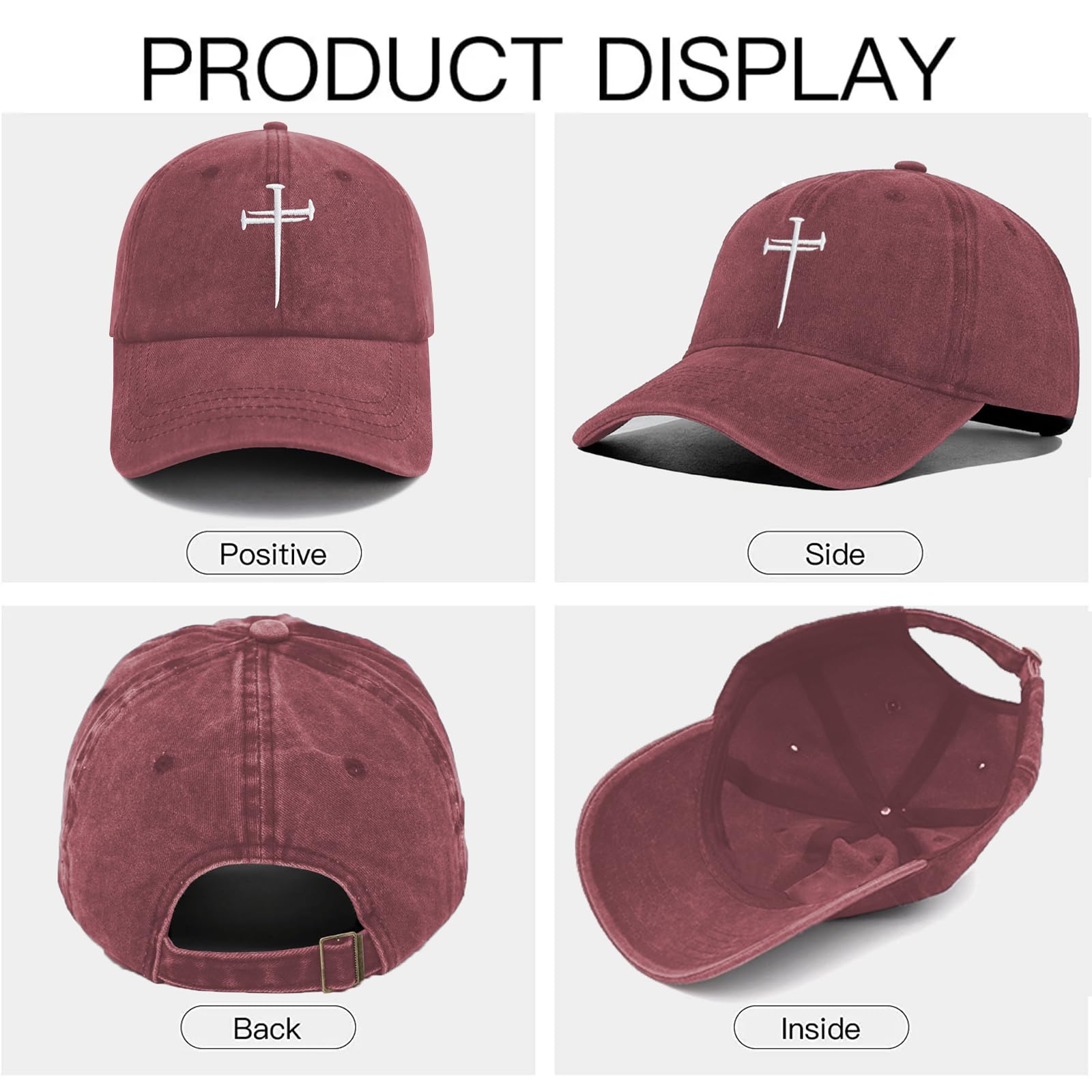 Christan Jesus Cross - Gorra de béisbol bordada para papá