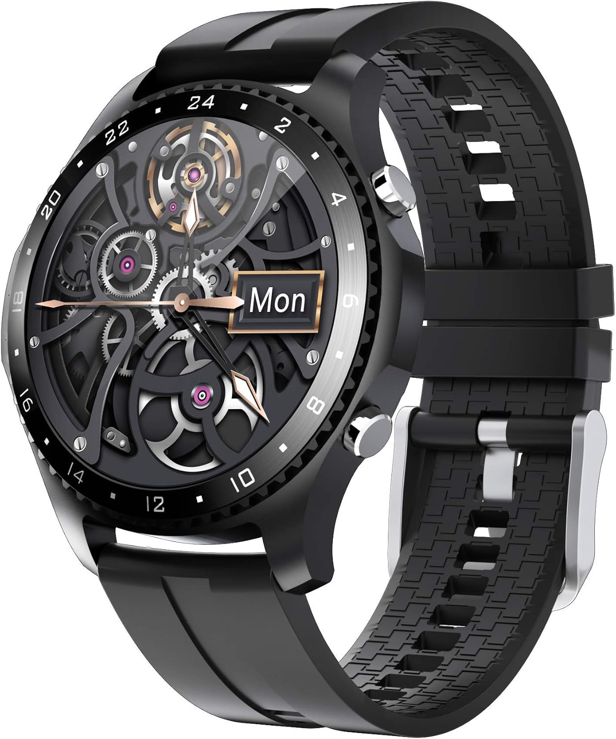 Ultradünne Smartwatch 0,8cm Mit Gesundheits-Tracking | Herzfrequenz, Blutdruck, Schlafüberwachung | Fitness Tracker Mit App