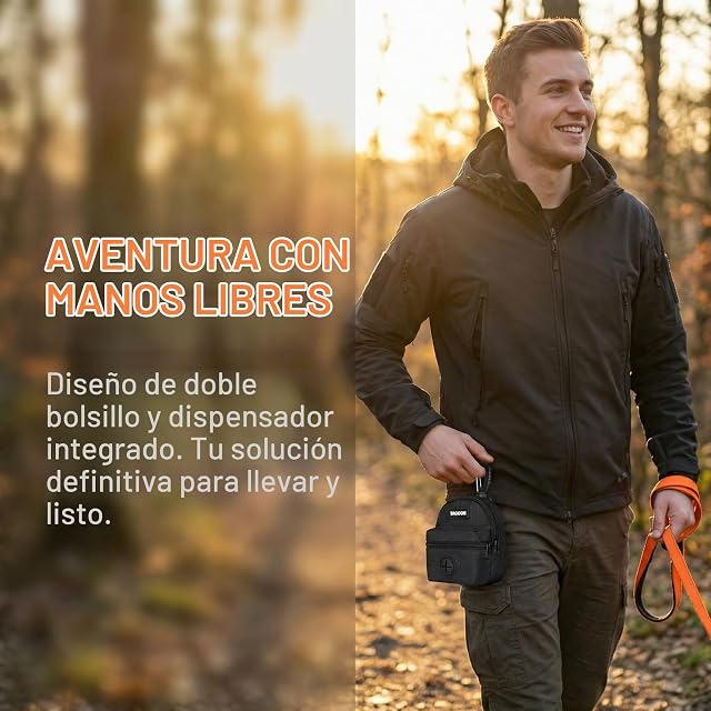 Foto 5 de 8 de Nivofu Bolsa Premios Perro y Dispensador Bolsas Caca Perro