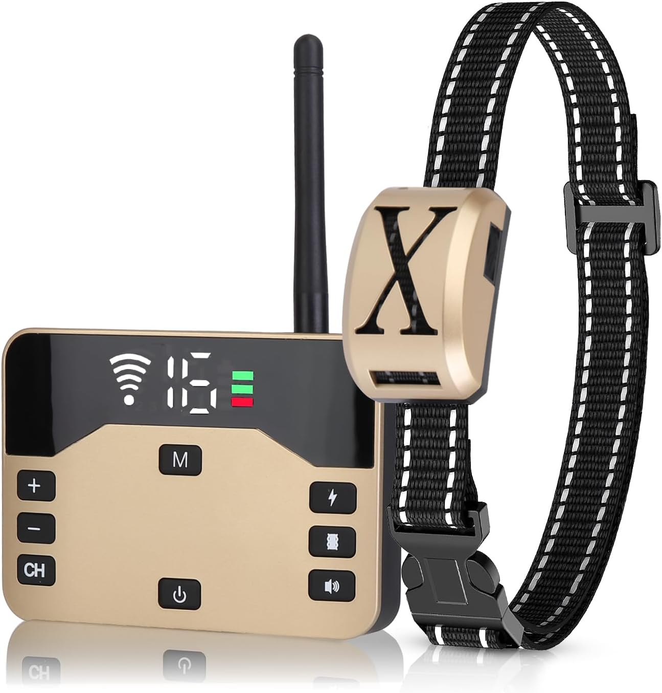 Moclever 2-in-1 Wireless Electric Dog Fence & Remote Training Collar | Smart Containment System with 16-Level Adjustable Boundary, IPX6 Waterproof Shock Collar for Small/Medium/Large Dogs (15-120 lbs) Moclever 2-in-1 Wireless Electric Dog Fence & Remote Training Collar | Smart Containment System with 16-Level Adjustable Boundary, IPX6 Waterproof Shock Collar for Small/Medium/Large Dogs (15-120 lbs)