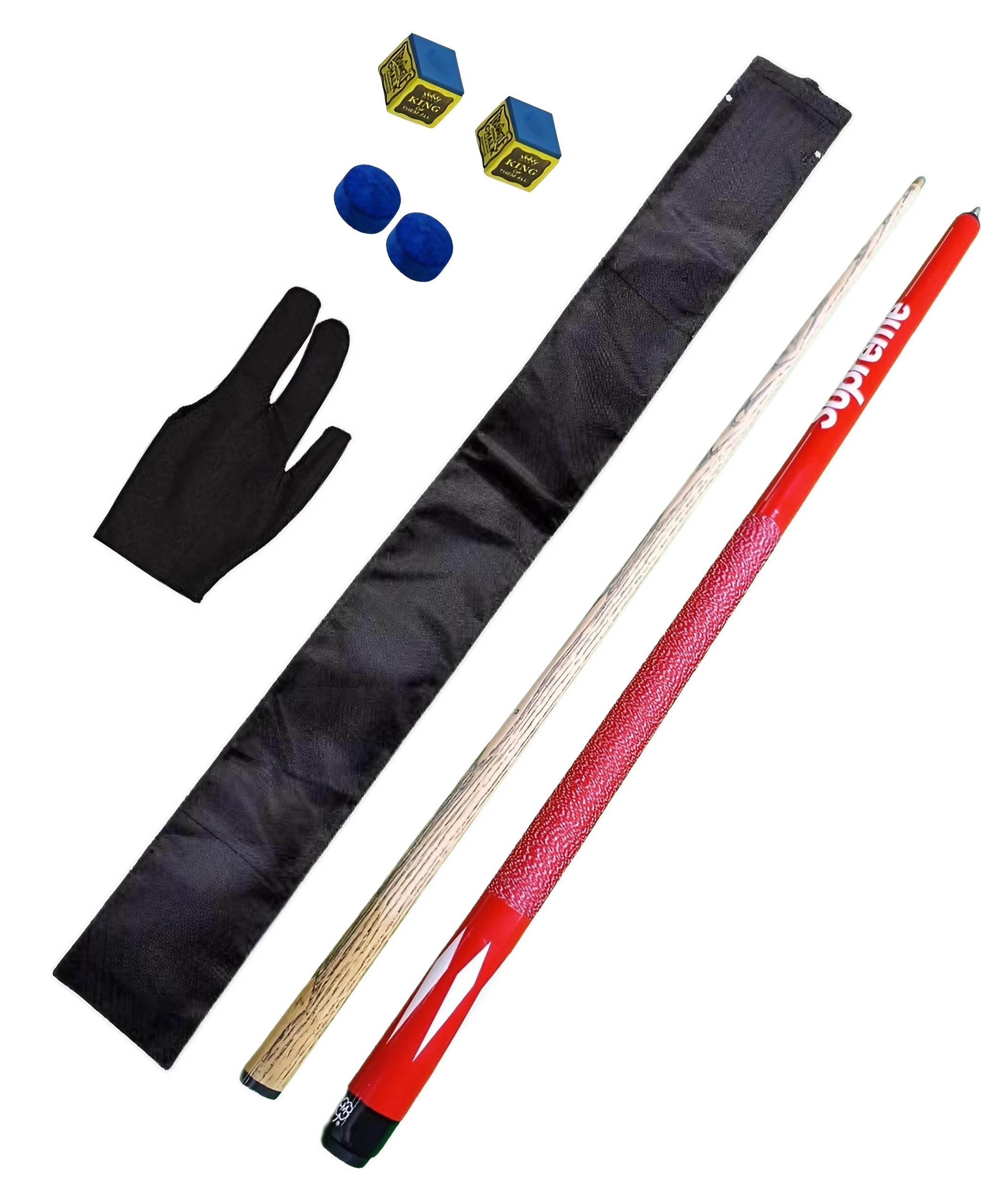 JBB Billiards Snooker Cue Stick and Pool Cue Stick Designer Cue Stick - 9 mm with Cue Cover, Glove, Two Chalks and Two Tips