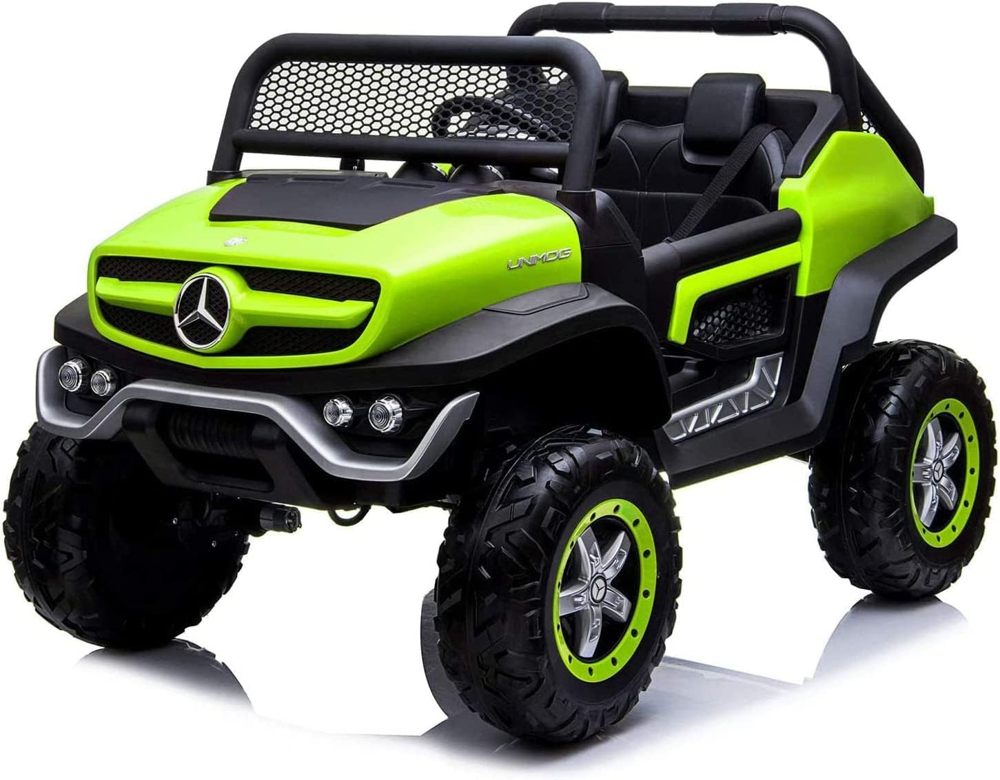DORSAMercedes Benz Ride On Car, Green, Unimog Jeep Green