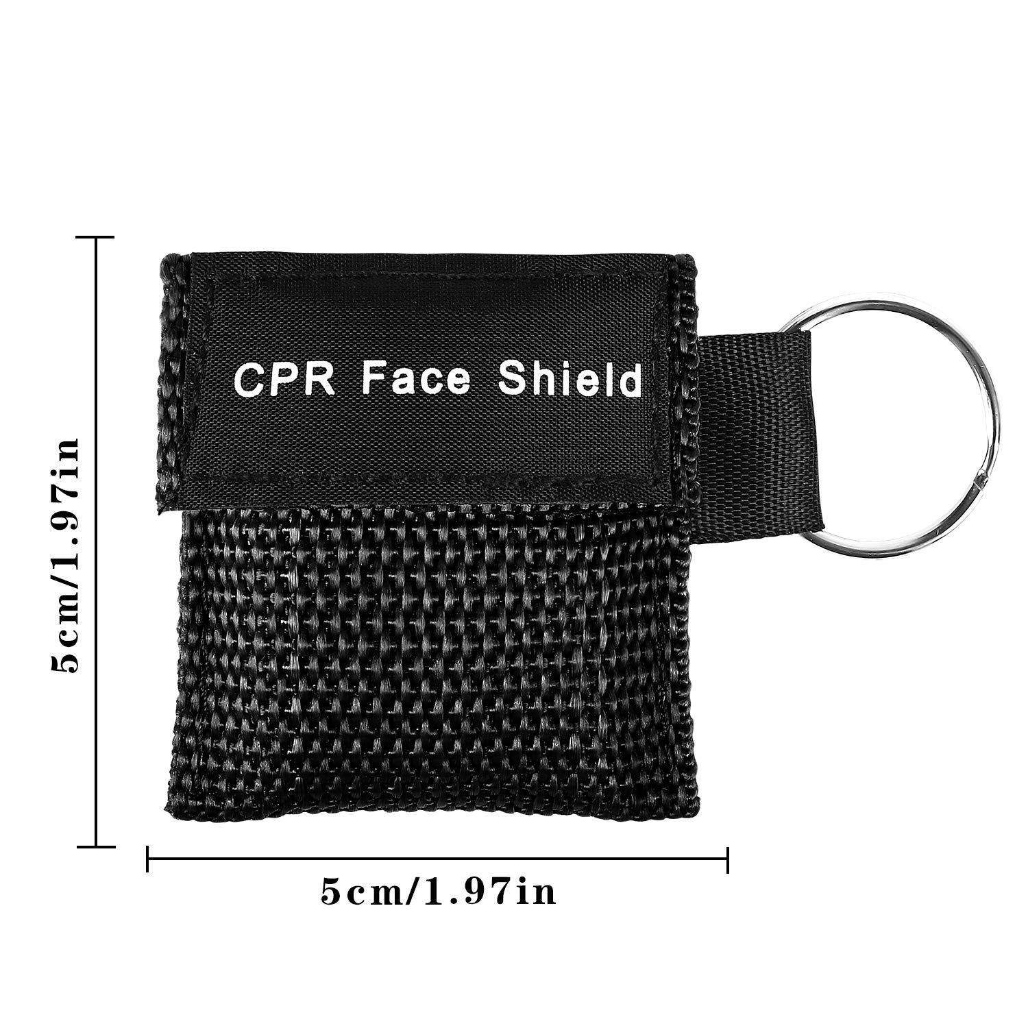 Shayson CPR Mask Face Shield Keychain Mask 16 Pcs, Emergency Kit Pocket