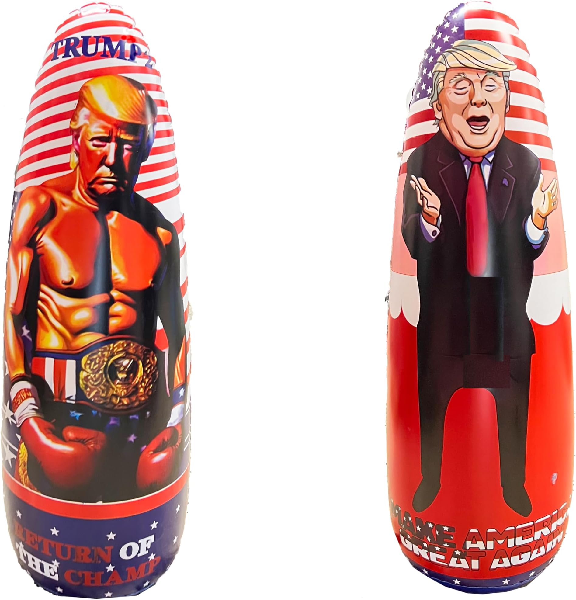 President Donald Trump Inflatable Punching Bag-2 Sided Tumbler Balloon-Indoor and Outdoor Fun-Poolside and Yard Decoration