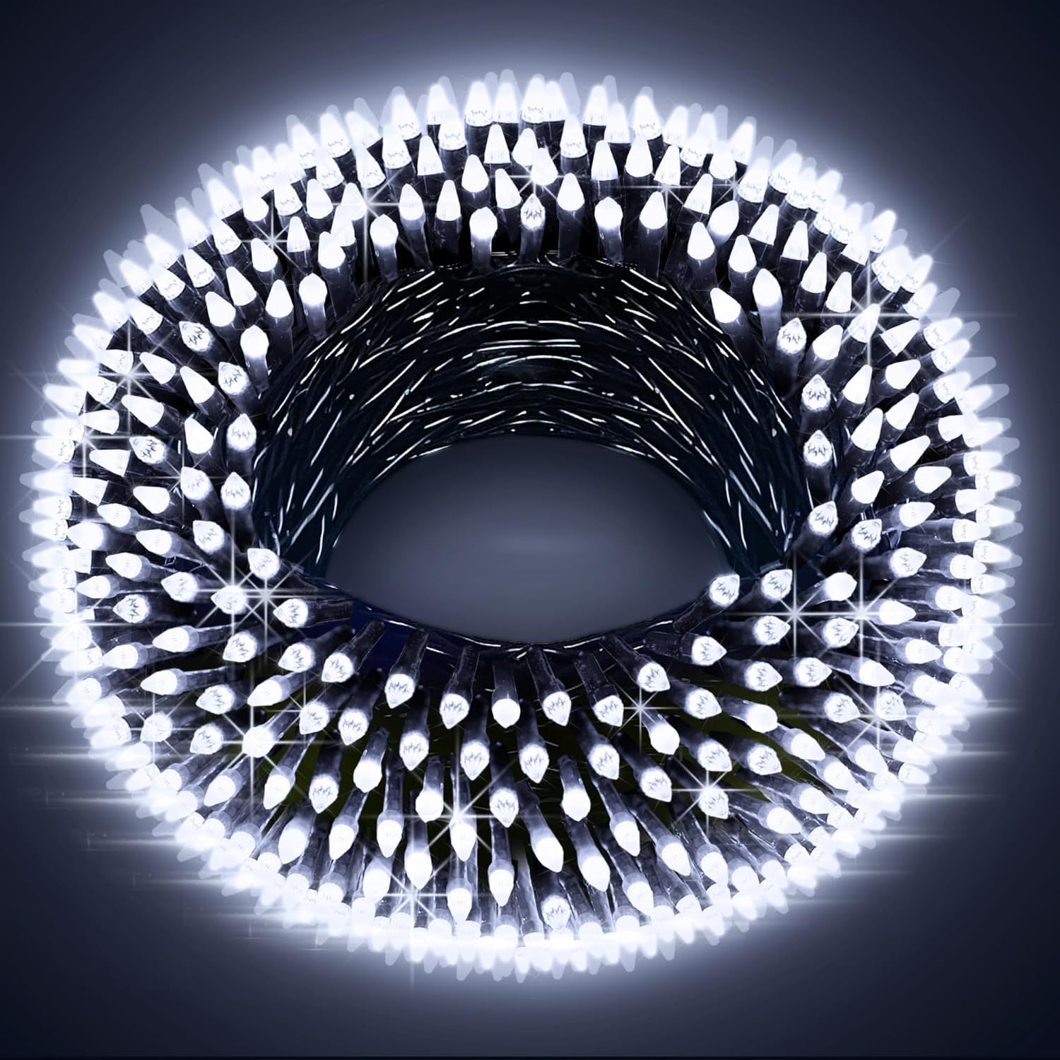 200 LED 66ft Outdoor Christmas Lights, Super Long String Lights with 8 Lighting Modes & Timer & Memory, Outsite Waterproof Light Strings for Xmas Tree Wedding Party Holiday Decorations Cool White