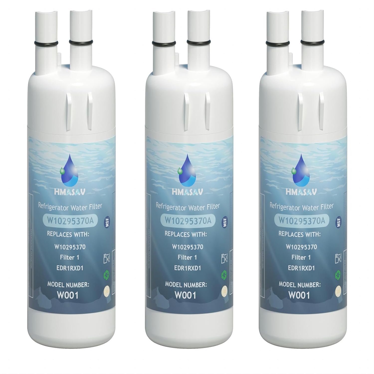 W10295370A Water Filter Replacement Compatible with Whirlpool EDR1RXD1 Everydrop Filter 1 EDR1RXD1B W10295370 WHR1RXD1 KAD1RXD1 P4RFKB2 P8RFWB2L 46-9930