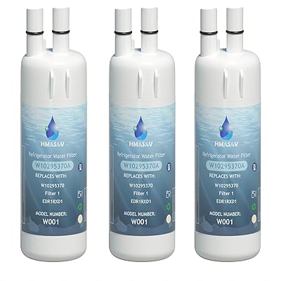 W10295370A Water Filter Replacement, Compatible with Whirlpool EDR1RXD1, Everydrop Filter 1, EDR1RXD1B, W10295370, WHR1RXD1, KAD1RXD1, P4RFKB2, P8RFWB2L, 46-9930, 46-9081 3PACK