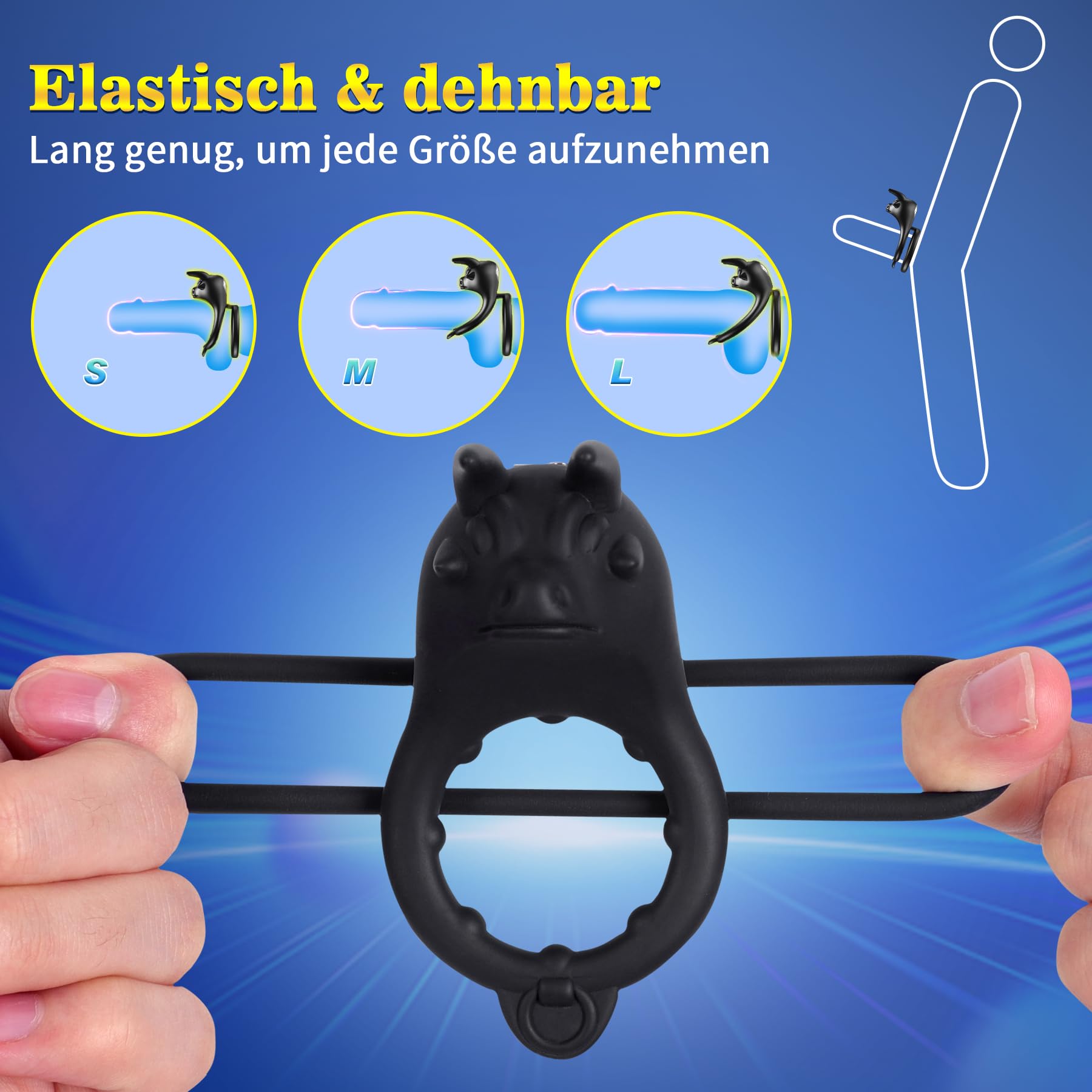 penisring stier 4-reihiger Penisring mit Stacheln – sissyloving