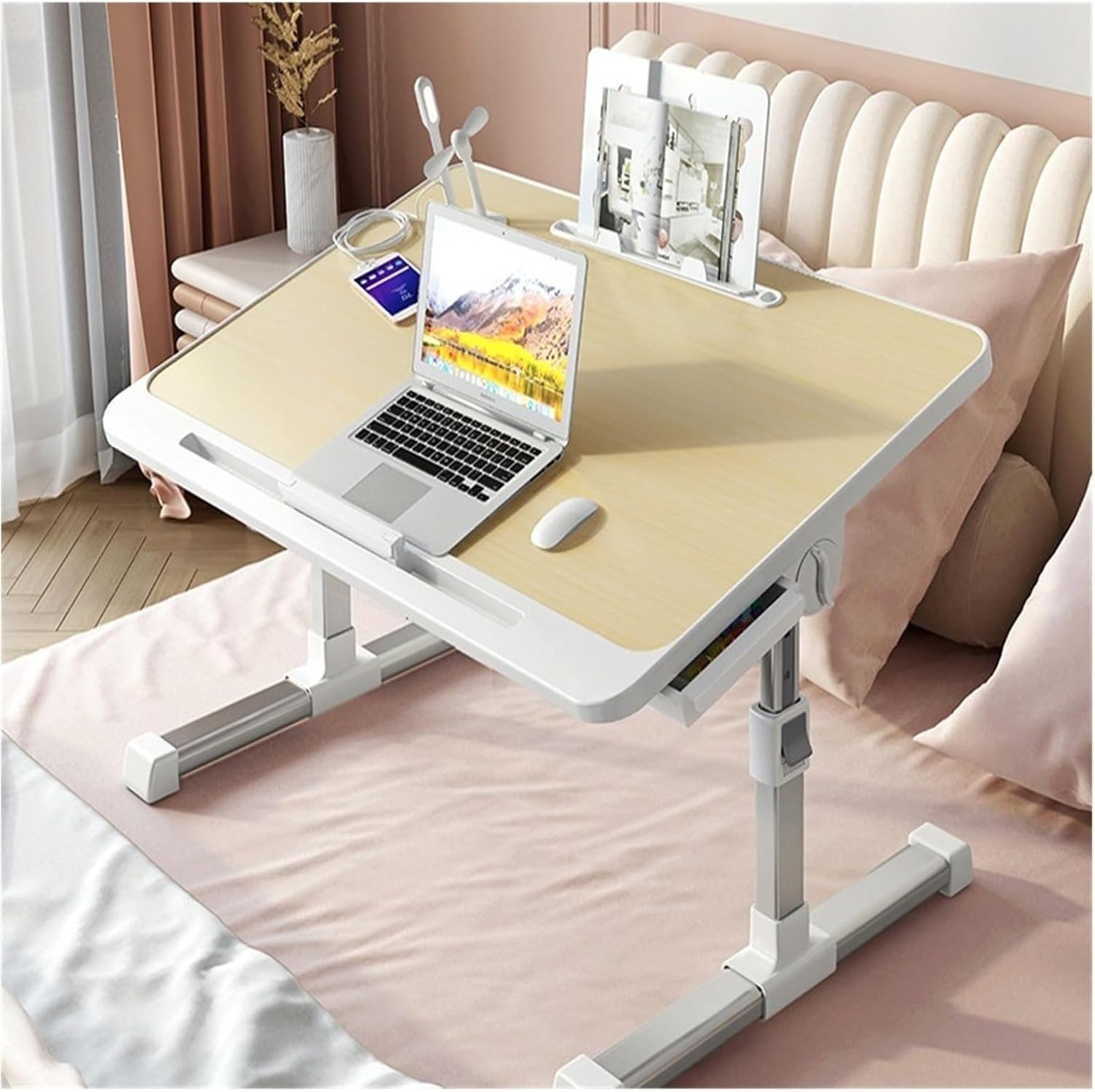 Desk On Bed Small Table On Dormitory Foldable Mobile