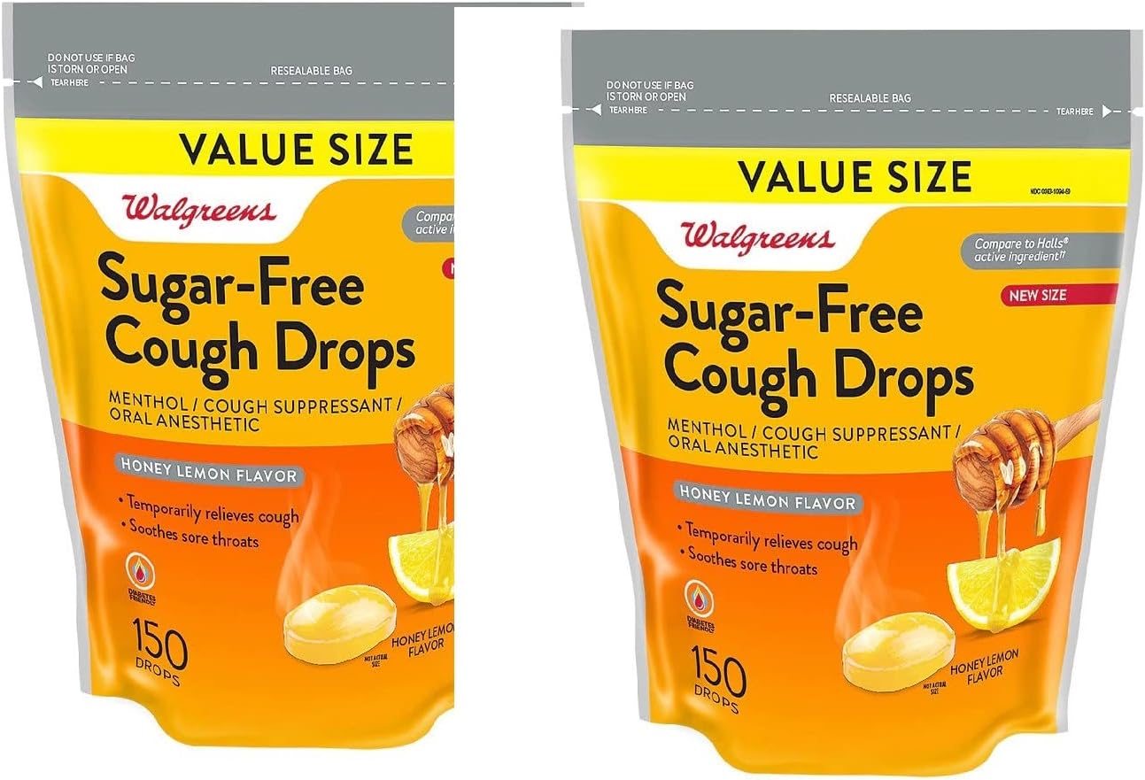 Walgreens Cough Suppressant / Oral Anesthetic Honey Lemon