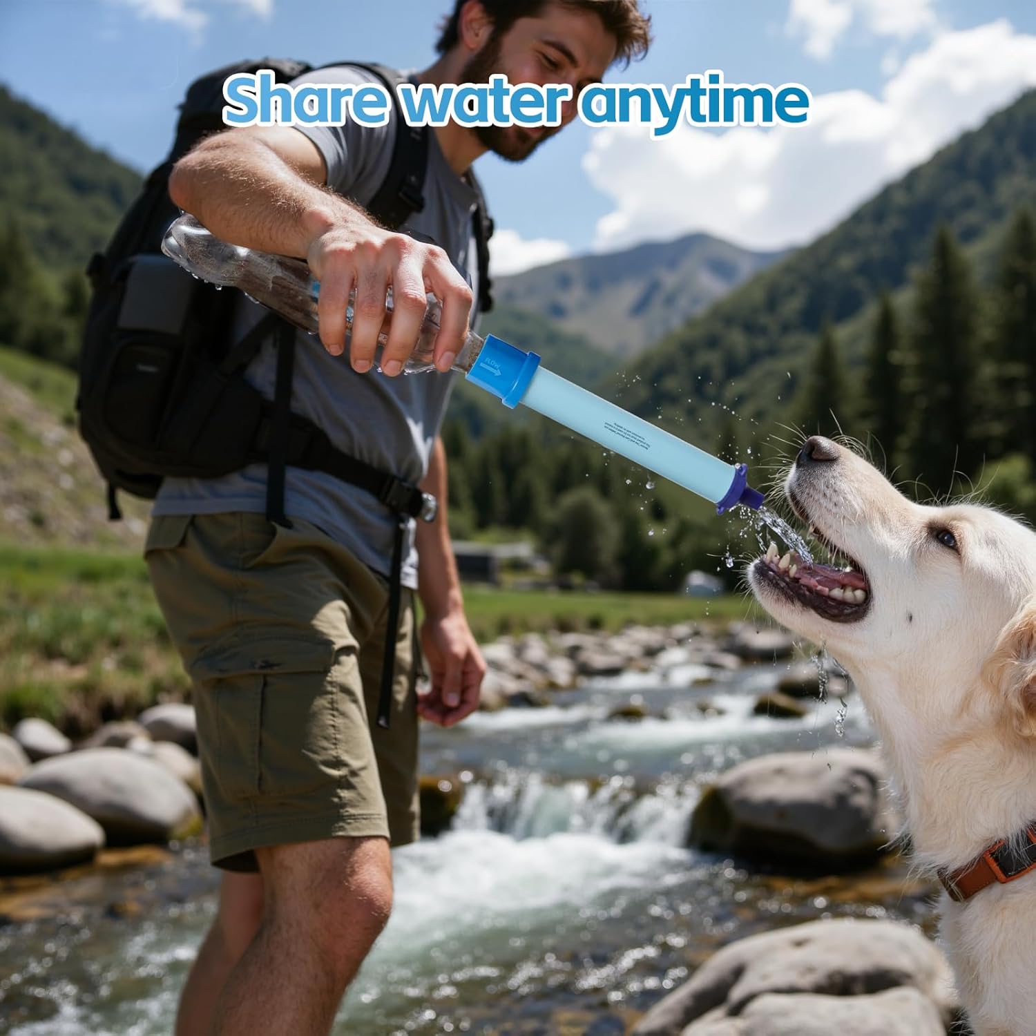 6 Pcs Water Filter Coupling Compatible with LifeStraw, Easy Drinking & Sharing, Unique Thread Fits 28mm Water Bottles & Bags, Portable Adapter Kit for Water Filtration System, Hiking Gear