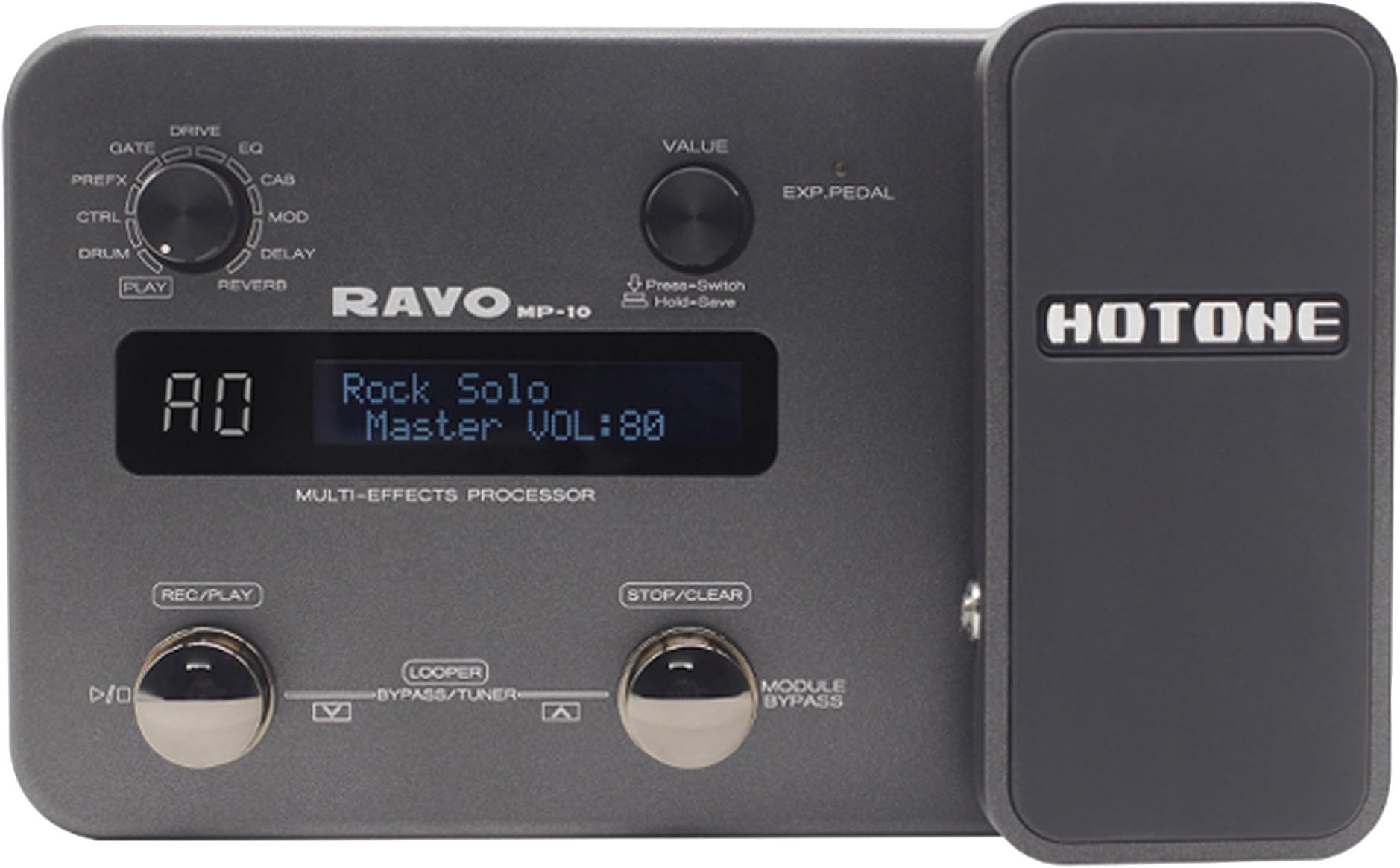 Hotone RAVO MP-10 Guitar/Bass Multi-Effects Processor/USB Audio Interface Pedal