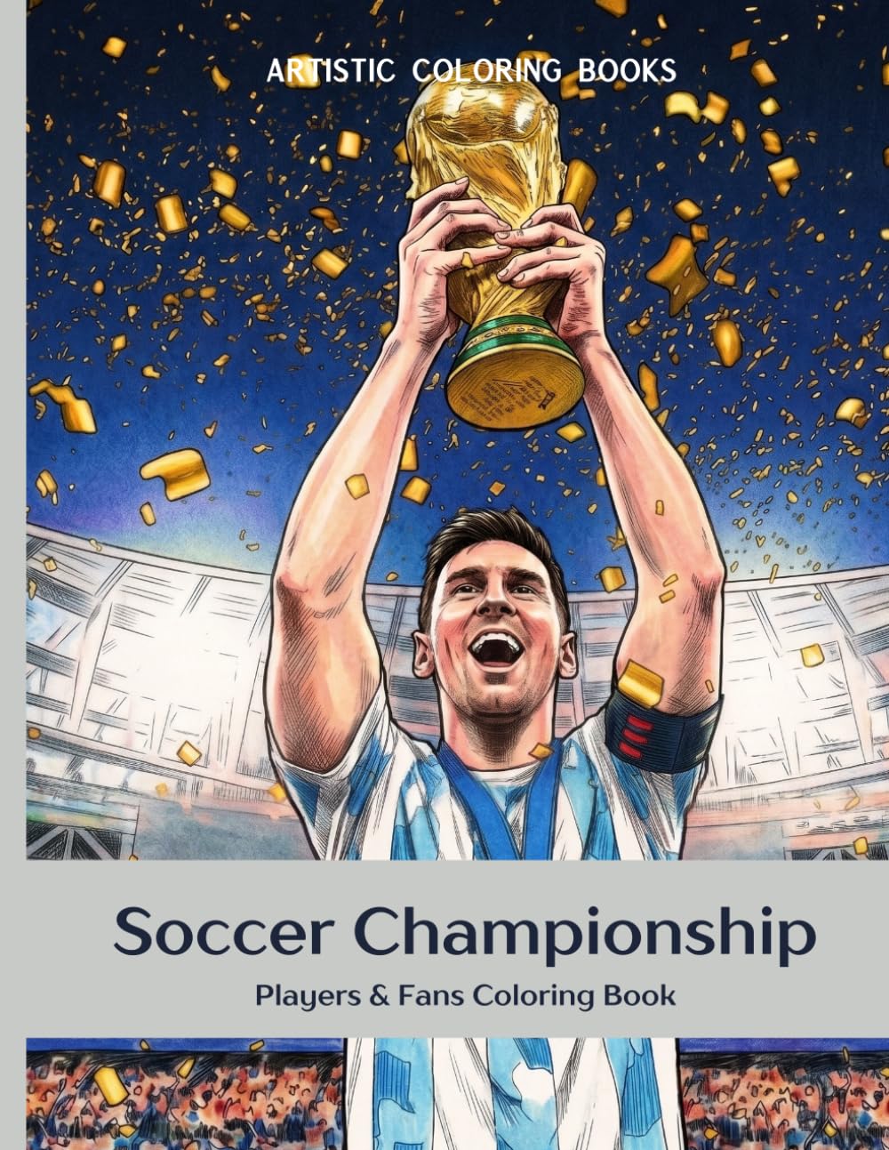 Soccer Championship: Players & Fans Coloring Book