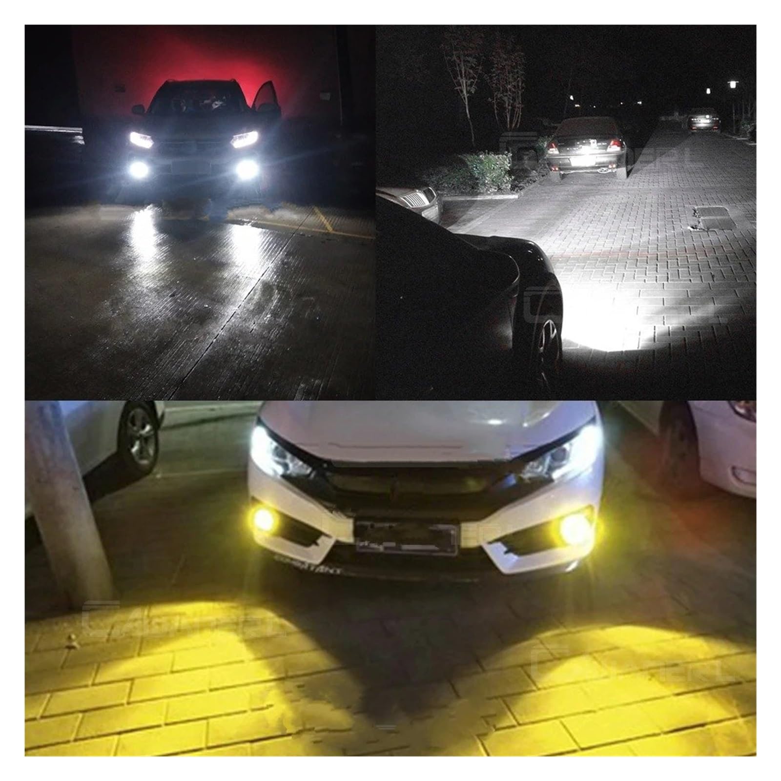 Luces Antiniebla Luz Antiniebla LED H11 30W Lámpara Conducción Delantera Coche Conjunto DRL Alto Brillo Para Toyota Para ProAce 2013-2022 Antiniebla(JZ White)