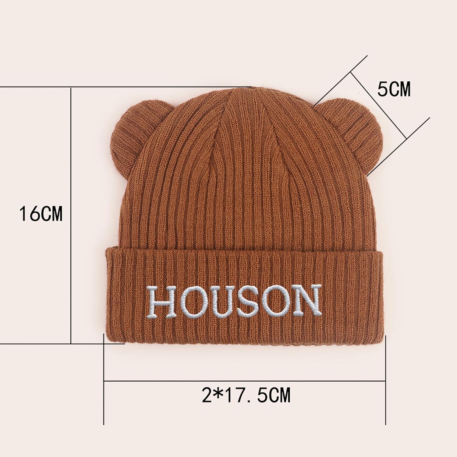 Personalized Name Newborn Beanie Hat Custom Warm Infant Embroidered Hats, Personalized Winter Knit Hats for Babies - Image 6
