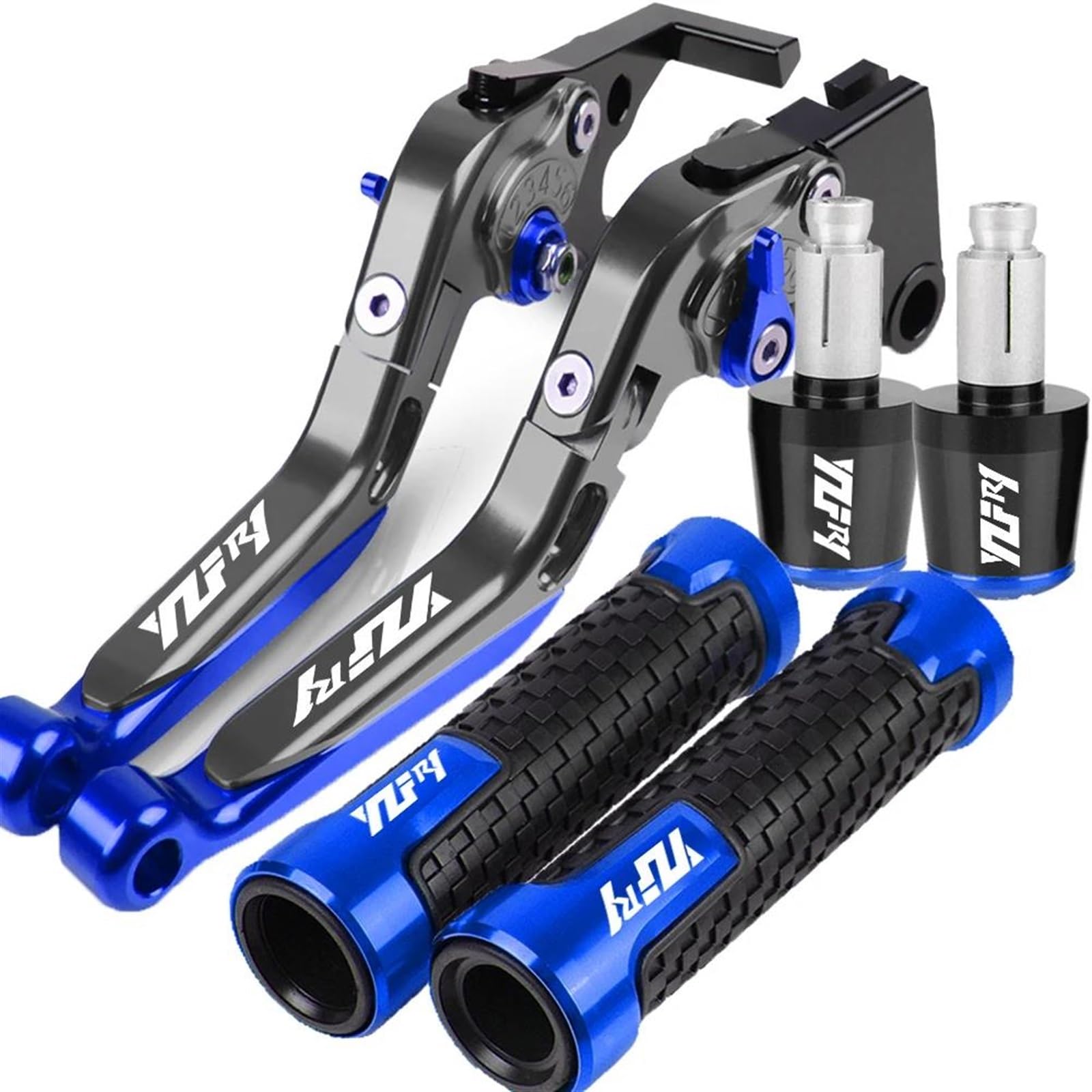 Palanca de embrague freno y puños de manillar para conducción en circuito de Yamaha YZF R1