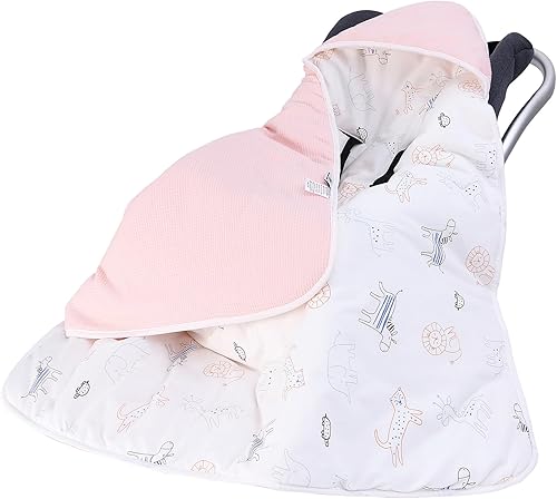 Miniatura 9 de Miracle Baby Manta Envolvente para Asiento de Coche para Bebés, Manta de Gofre para Asiento de Coche para Bebés Recién Nacidos, Doble Capa Adecuada