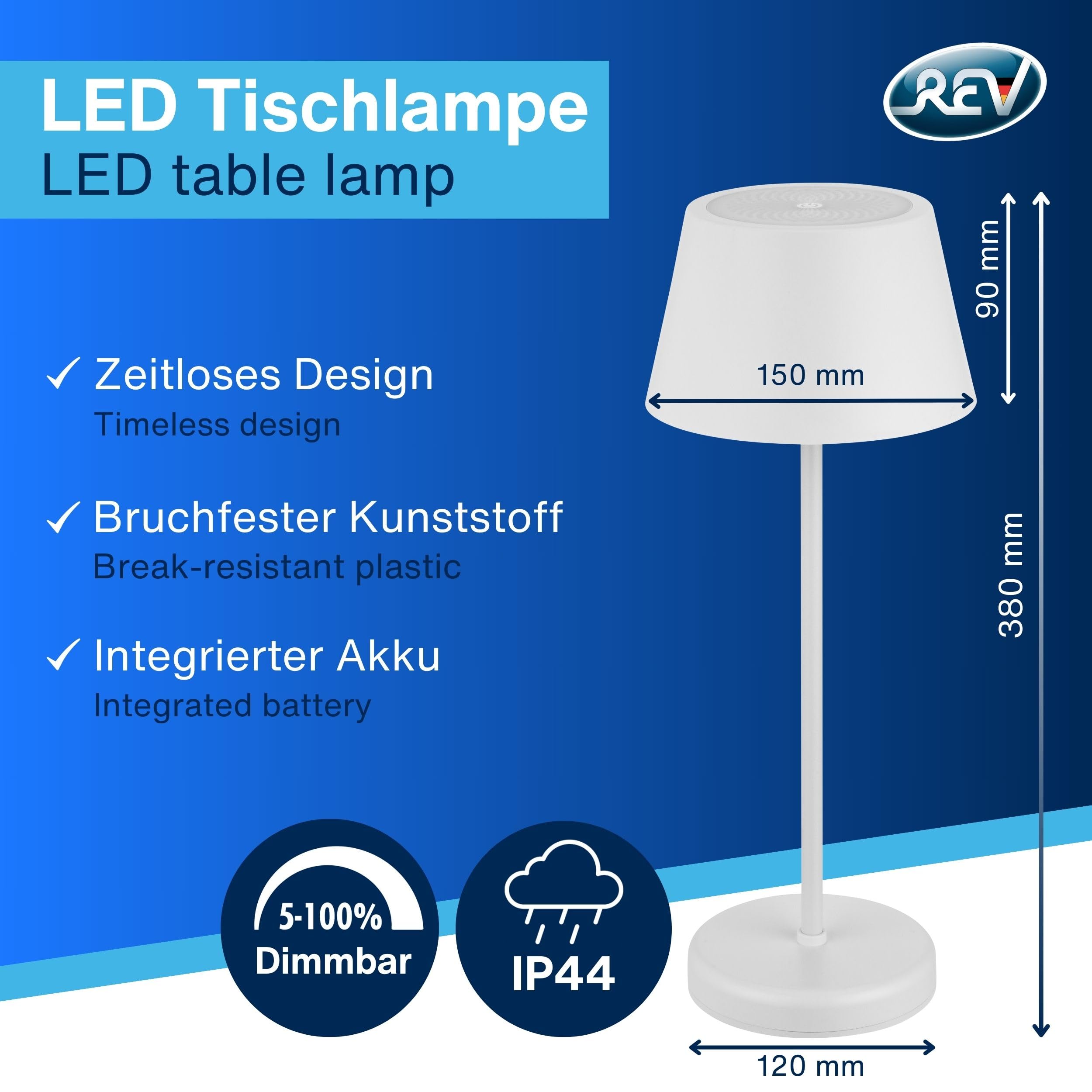 Goliving Classic Tafellamp Oplaadbaar - 21cm | Webwinkel Goliving Classic Tafellamp Oplaadbaar - 21cm | Webwinkel
